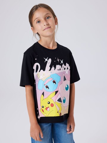 NAME IT - Camiseta 'Pokémon Oberteil' en negro: frente