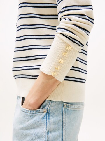 TOMMY HILFIGER Pullover in Weiß