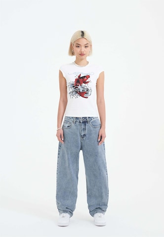 mėlyna Ed Hardy „Baggy“ Džinsai 'Crystal Crawler'
