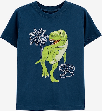 OshKosh T-Shirt in de kleur Marine / Lichtgroen / Wit, Productweergave
