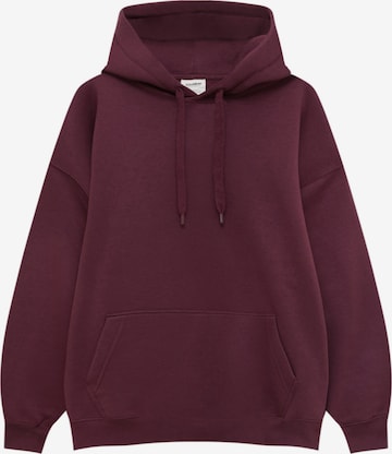 Pull&Bear Sweatshirt i rød: forside