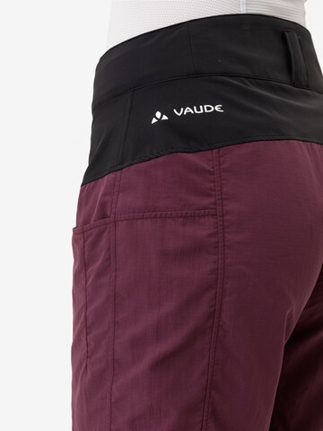 VAUDE Regular Outdoor trousers 'Qimsa' in Red
