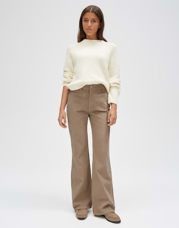 OPUS Flared Trousers 'Evita' in Brown