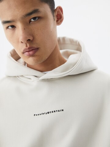 Pull&Bear Sweatshirt in Weiß