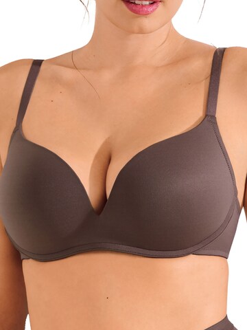 Lisca T-shirt Bra 'Maya' in Brown