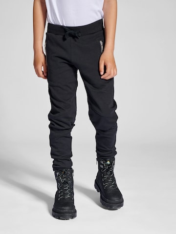 SOMETIME SOON Tapered Pants in Black: front