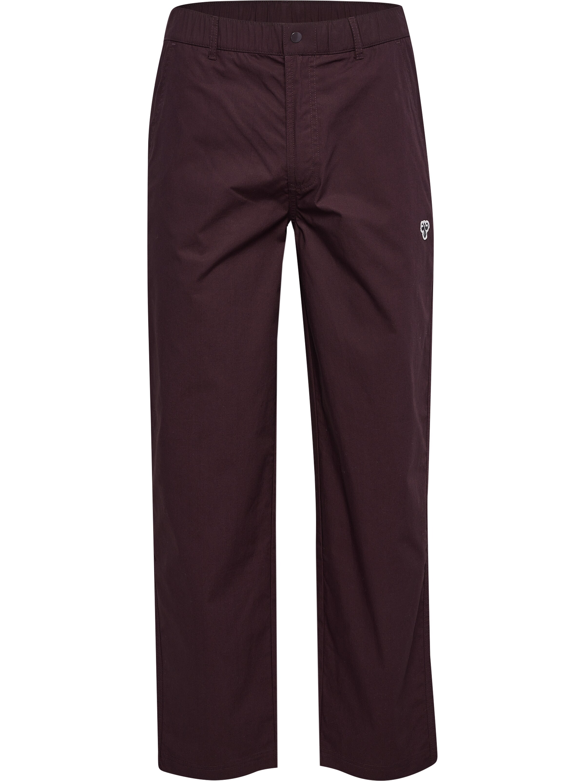 Hummel Regular Trousers in Brown: front