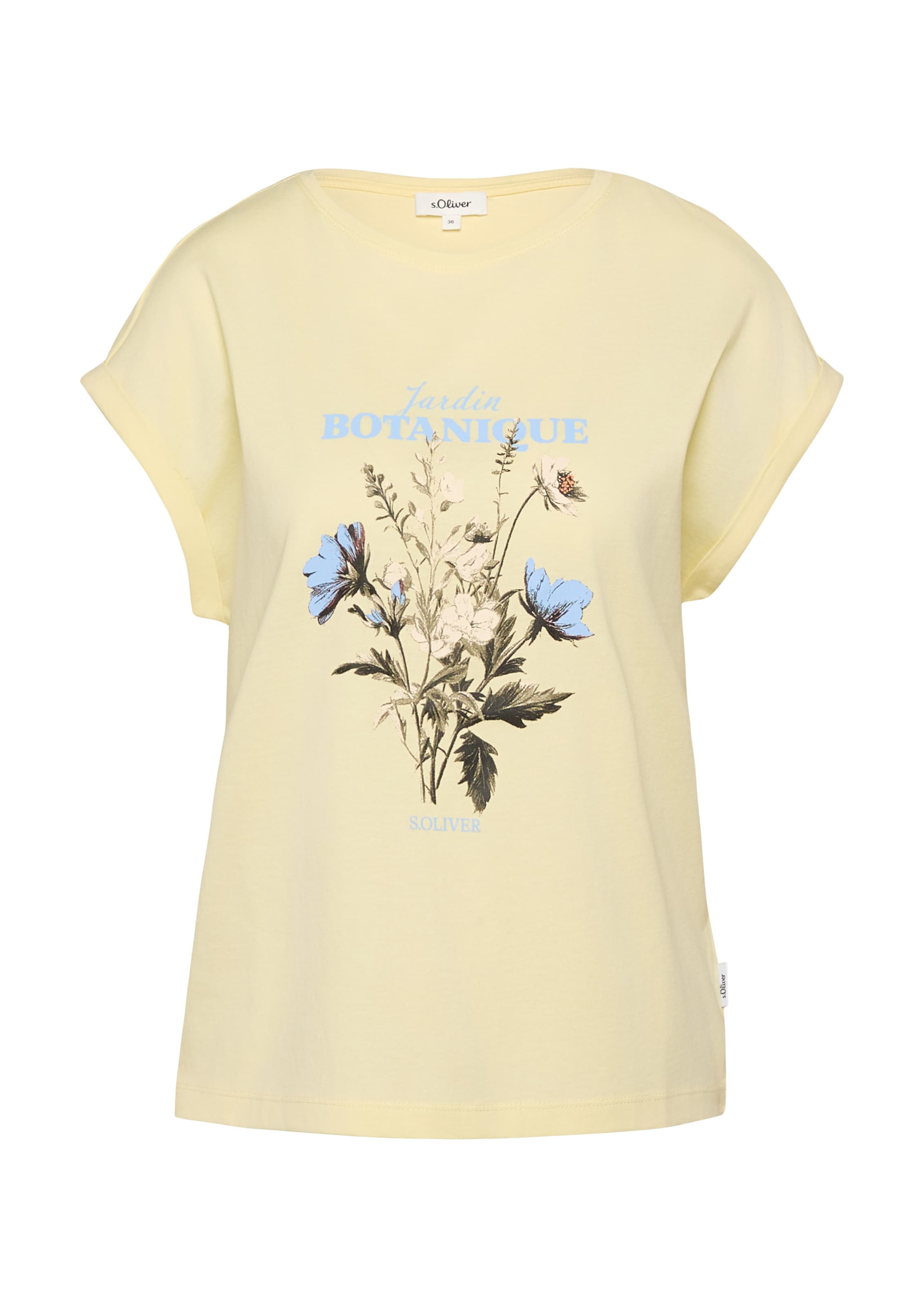 T-shirt s.Oliver en jaune : devant