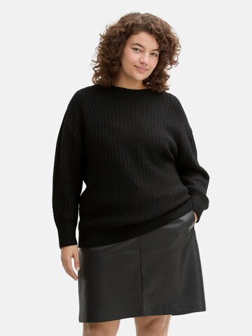 Tom Tailor Women + Sweater in Black: front