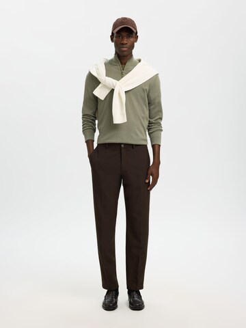 SELECTED Slimfit Hose 'SLHRobert' in Braun