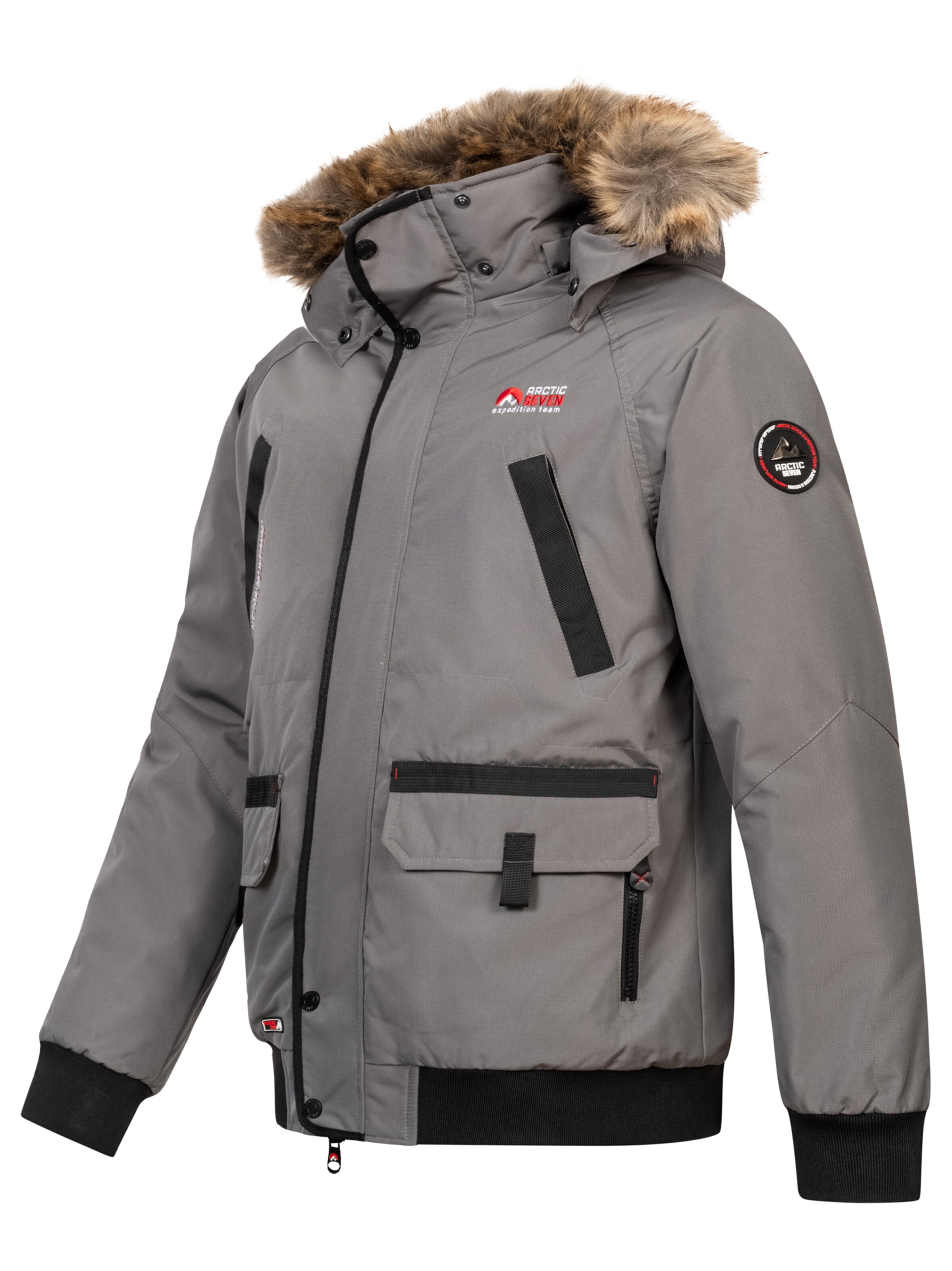 Arctic Seven Winter jacket 'Arthuro' in Grey