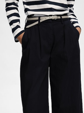 Wide leg Pantaloni con piega frontale 'Merla' di SELECTED FEMME in blu