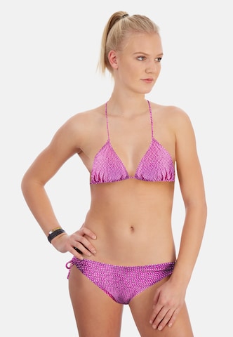 BECO the world of aquasports Triangle Bikini in Pink: front