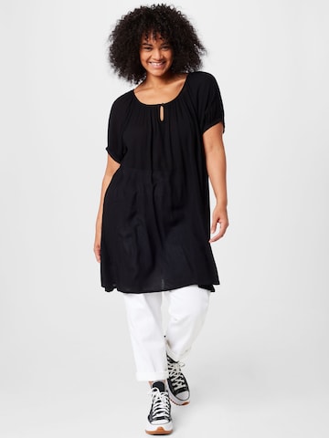 KAFFE CURVE Tunic 'Cami' in Black: front