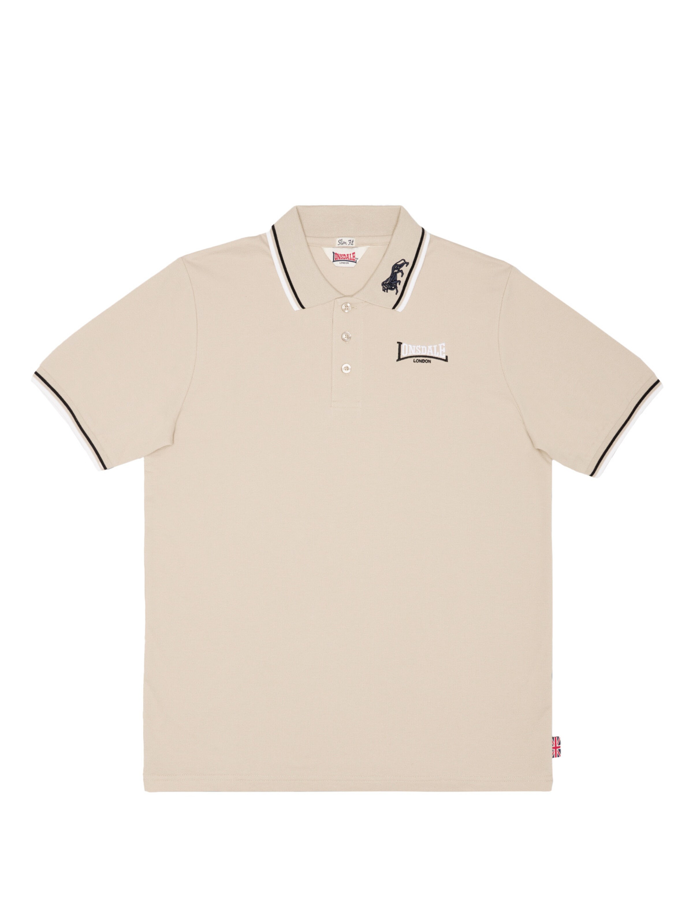 LONSDALE Poloshirt in Beige: Vorderseite