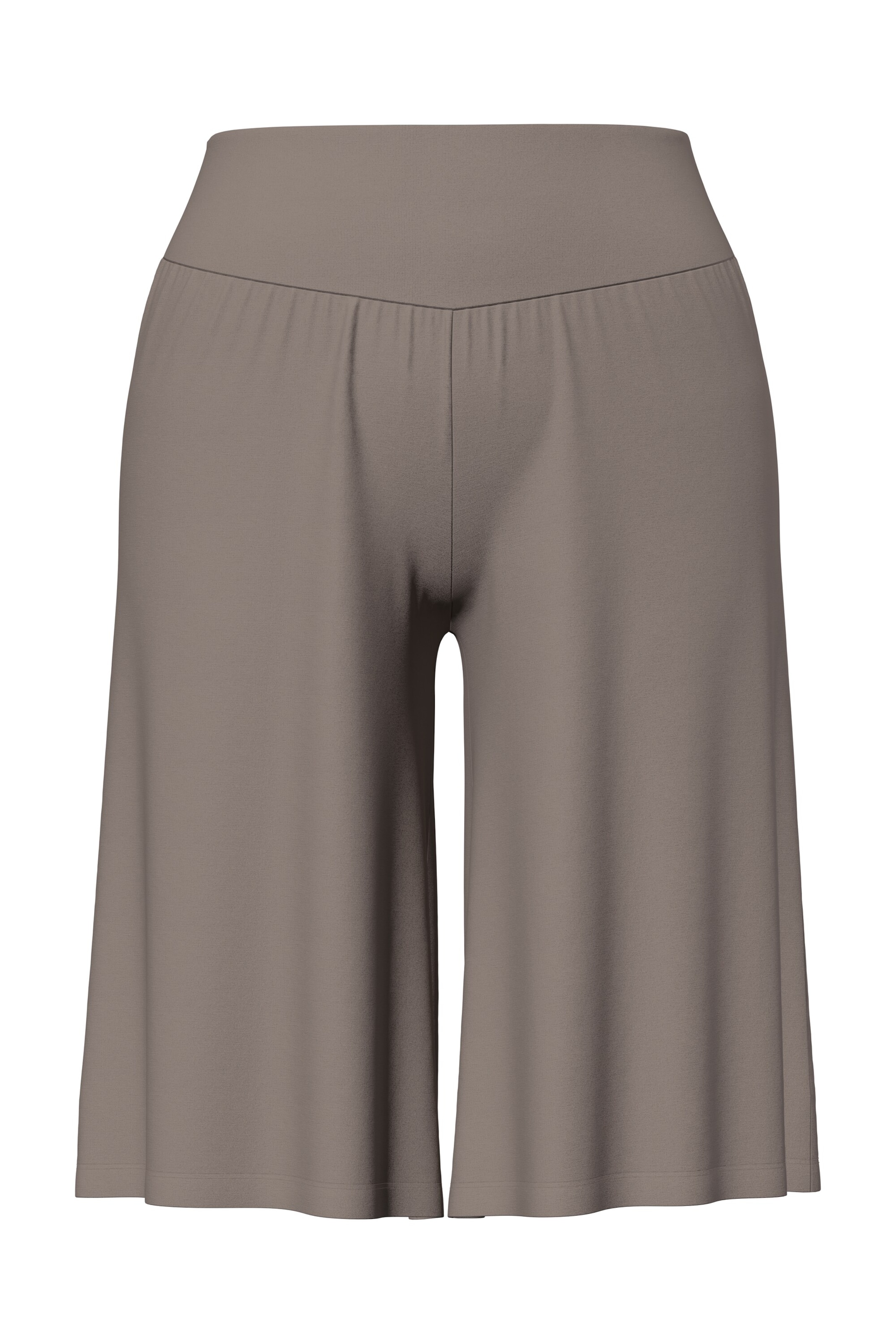 Ulla Popken Wide Leg Shorts in Braun: Vorderseite