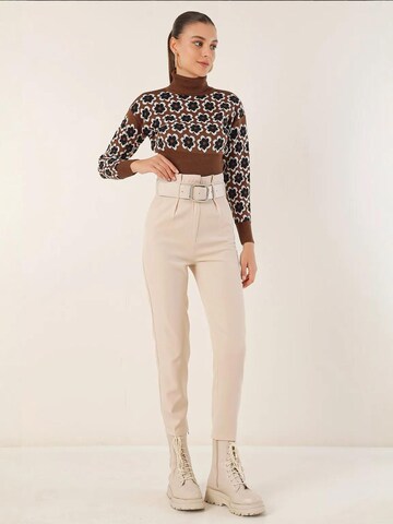 regular Pantaloni con pieghe di Bigdart in bianco