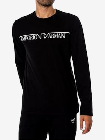 Emporio ArmaniDuga pidžama - crna boja: prednji dio