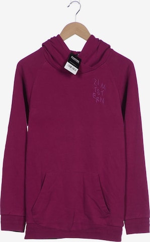 Zimtstern Kapuzenpullover S in Lila: Vorderseite