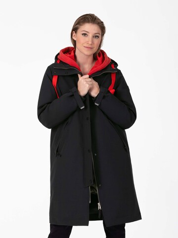 TIMEZONE Between-Seasons Coat in Black: front