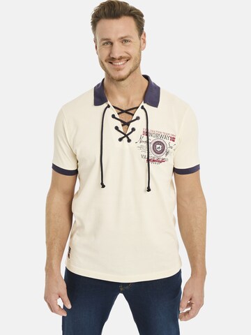 Jan Vanderstorm Poloshirt 'Eljar' in Beige: predná strana