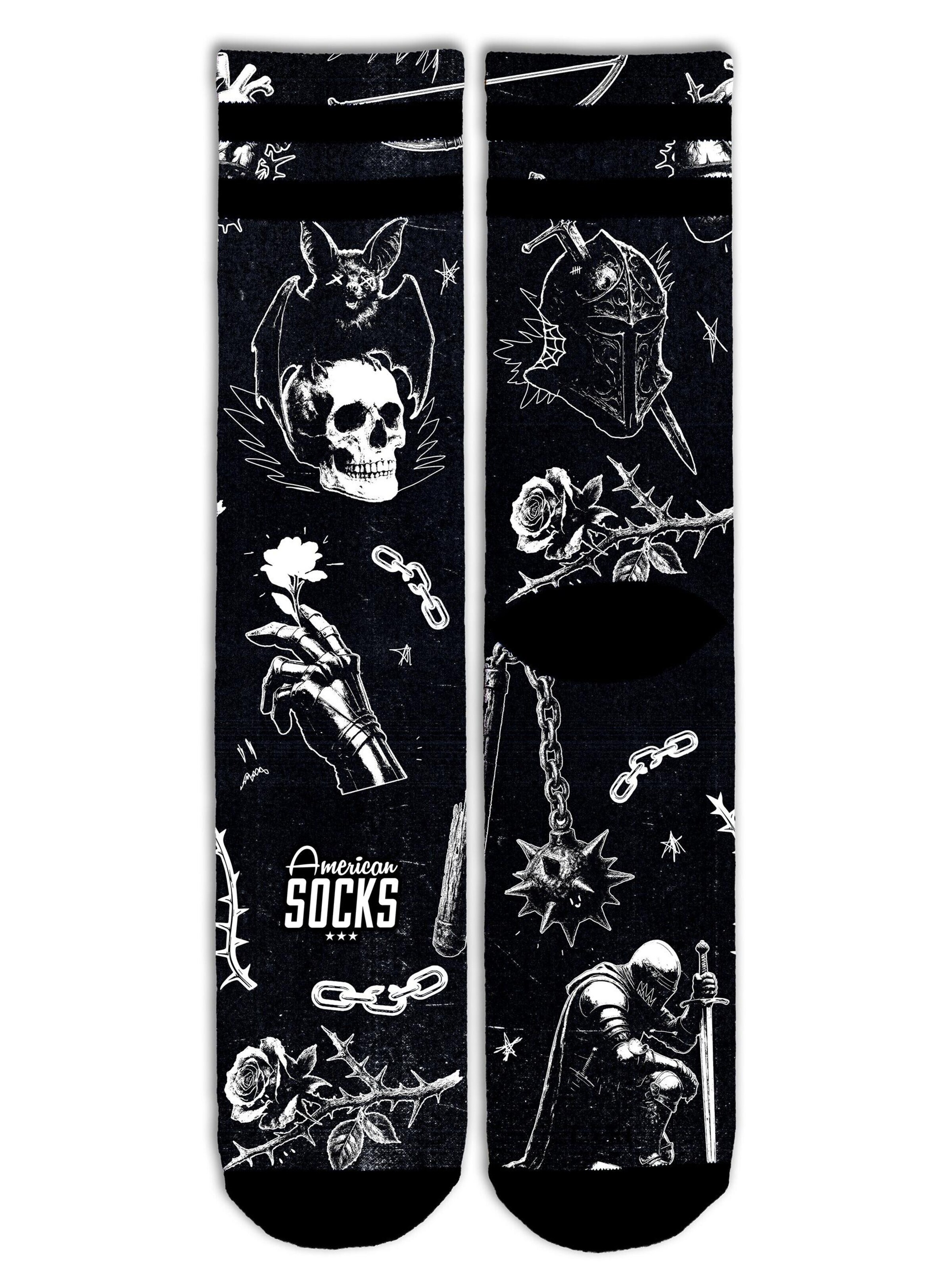 American Socks Socken 'Dark Fantasy'‌‌‌‌‌‌‌ in Schwarz