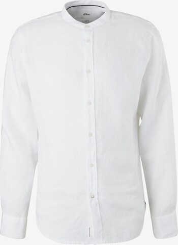s.Oliver BLACK LABEL Button Up Shirt in White: front