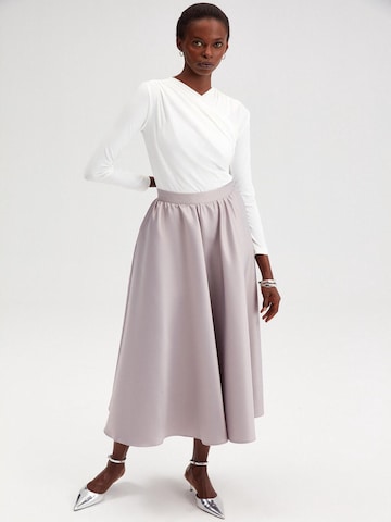 Touche Prive Skirt in Silver