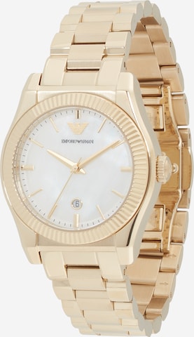 Emporio Armani Аналоговые часы в Золотой: спереди