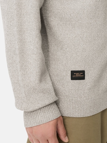 CAMEL ACTIVE Strickjacke mit Bomberkragen in Grau