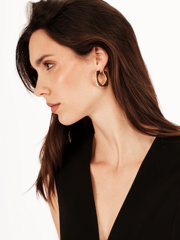 Boucles d'oreilles 'TETRA ' Breil en or : devant