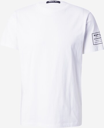 T-Shirt REPLAY en blanc : devant