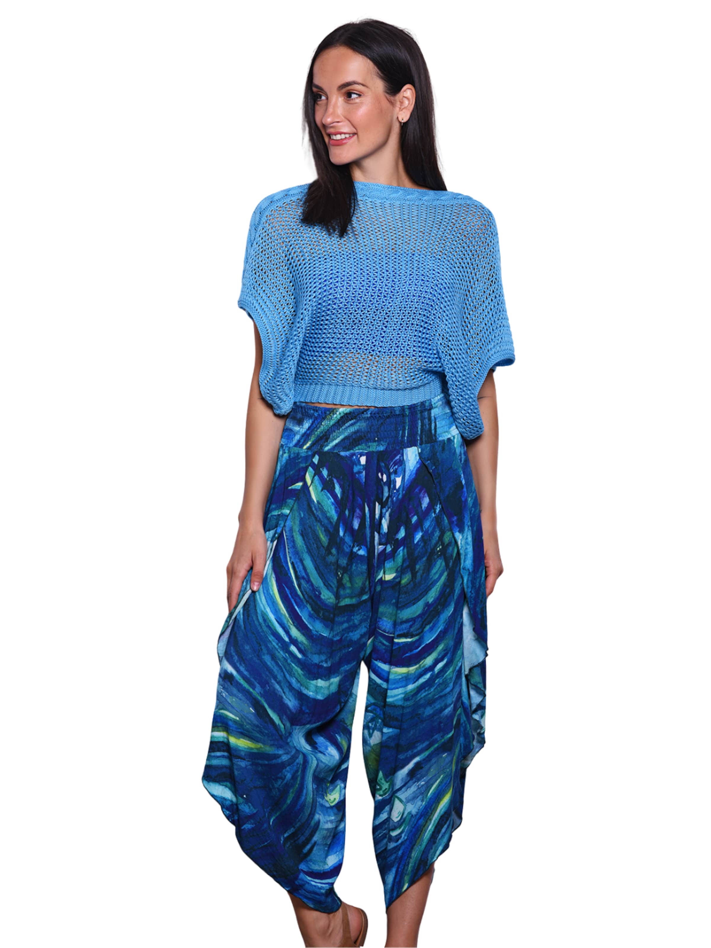 Süel knitwear Knitted top 'Birthday' in Blue