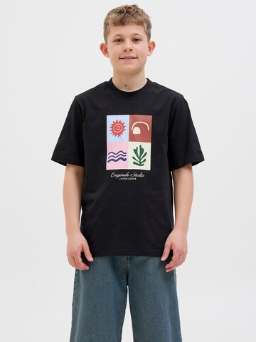 Jack & Jones Junior - Camiseta 'JORCANGGU' en negro: frente
