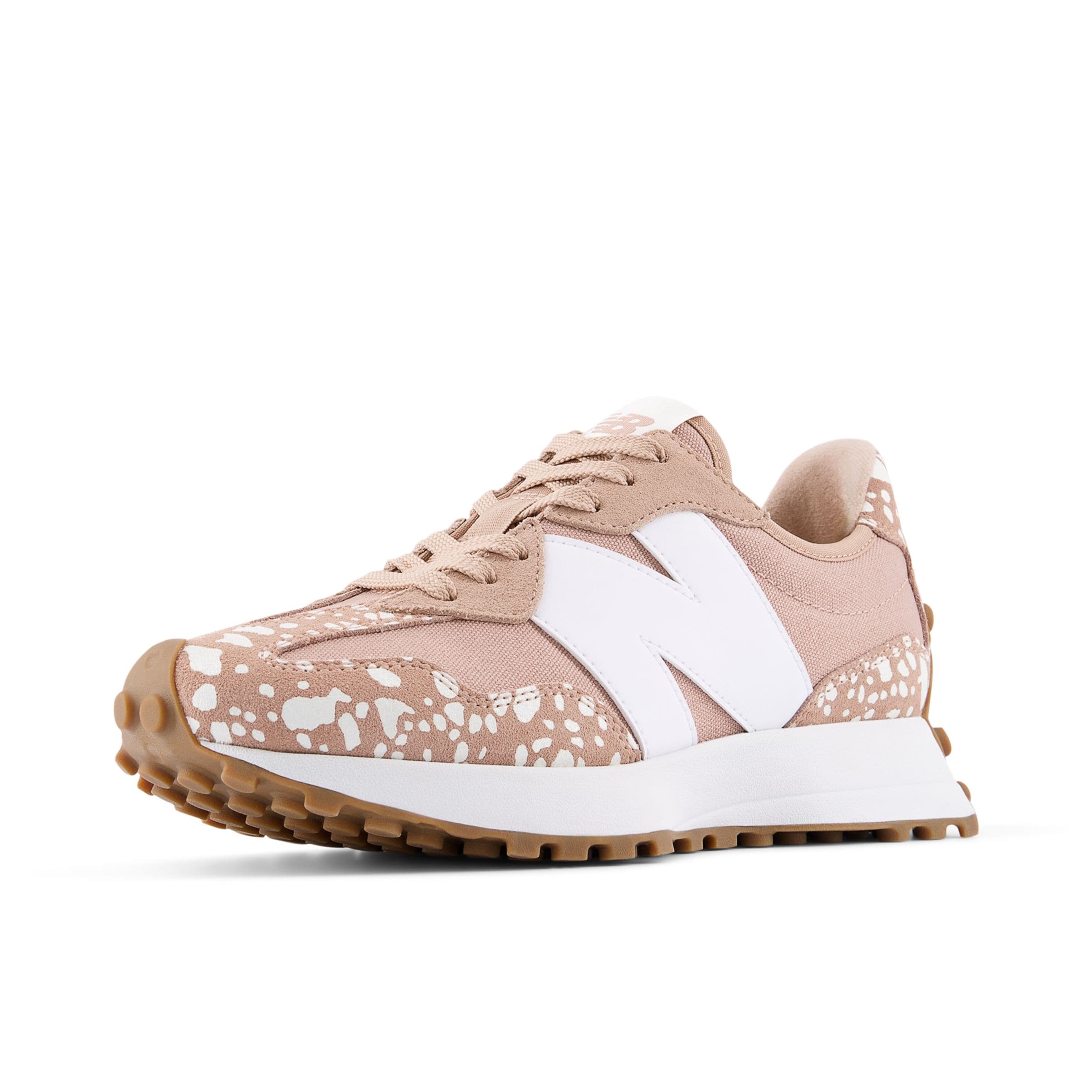 Baskets basses '327' new balance en rose : devant