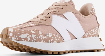 Baskets basses '327' new balance en rose : devant
