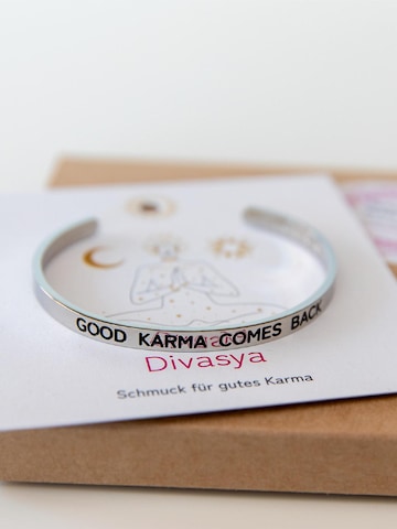 Divasya Bracelet 'Good Karma comes back' in Silver