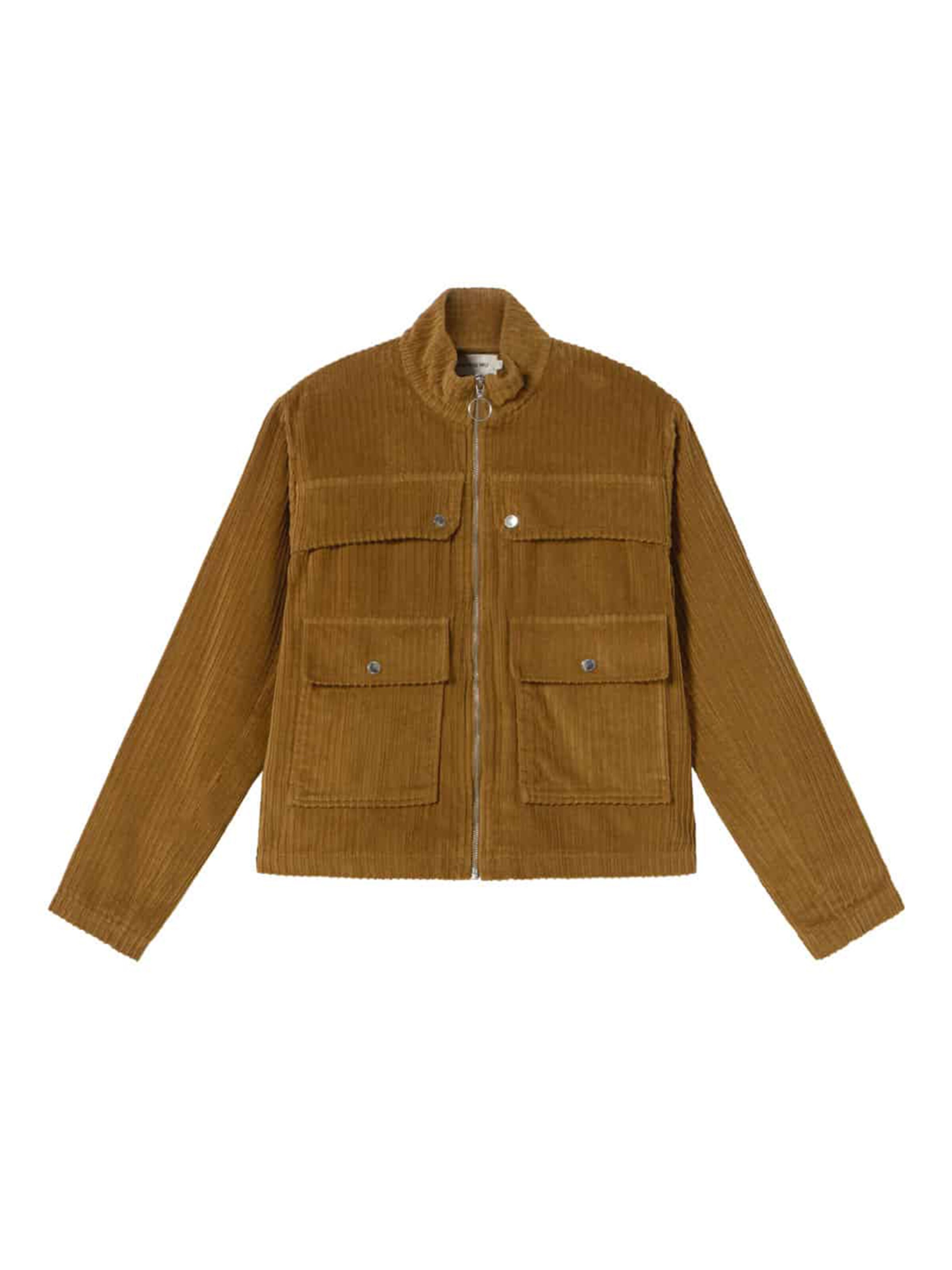 Thinking MU Between-Season Jacket ' Celia ' in Brown: front