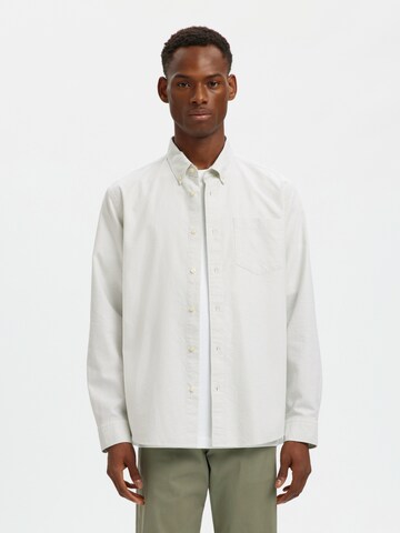 SELECTED Regular Fit Hemd 'SLHRICK' in Weiß: Vorderseite
