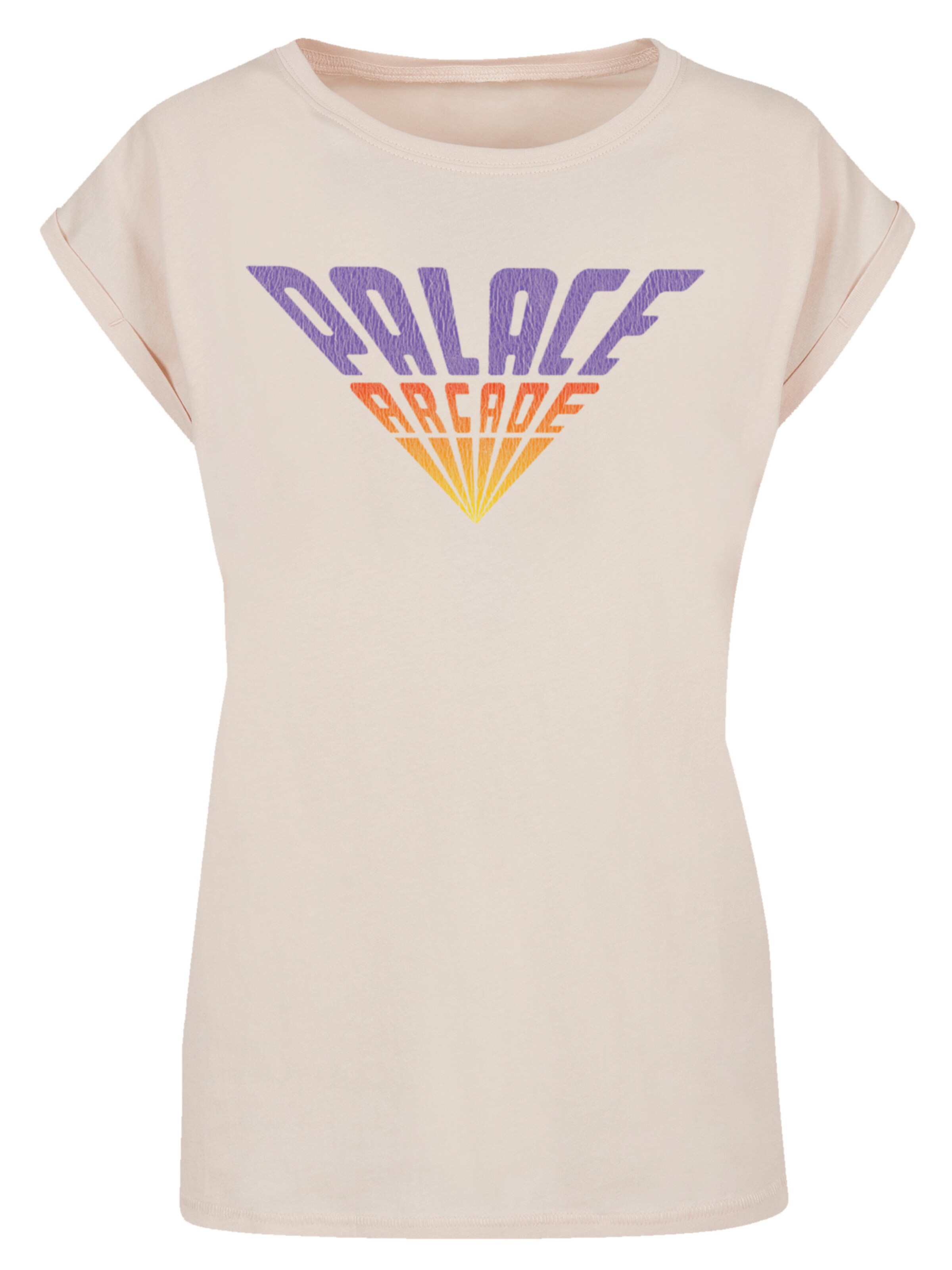 F4NT4STIC T-Shirt 'Stranger Things Palace Arcade Netflix TV Series' in Beige: Vorderseite