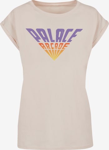 F4NT4STIC Shirt 'Stranger Things Palace Arcade Netflix TV Series' in Beige: voorkant