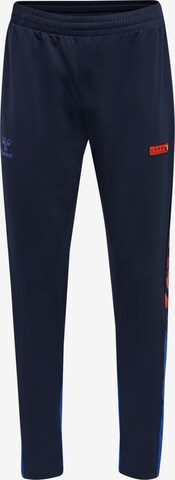 Hummel Workout Pants 'PRO GRID GK' in Blue: front