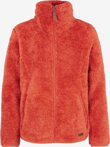 PROTEST Fleece jacket 'Riri JR' in Red: front