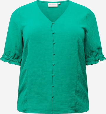 ONLY Carmakoma - Blusa em verde: frente