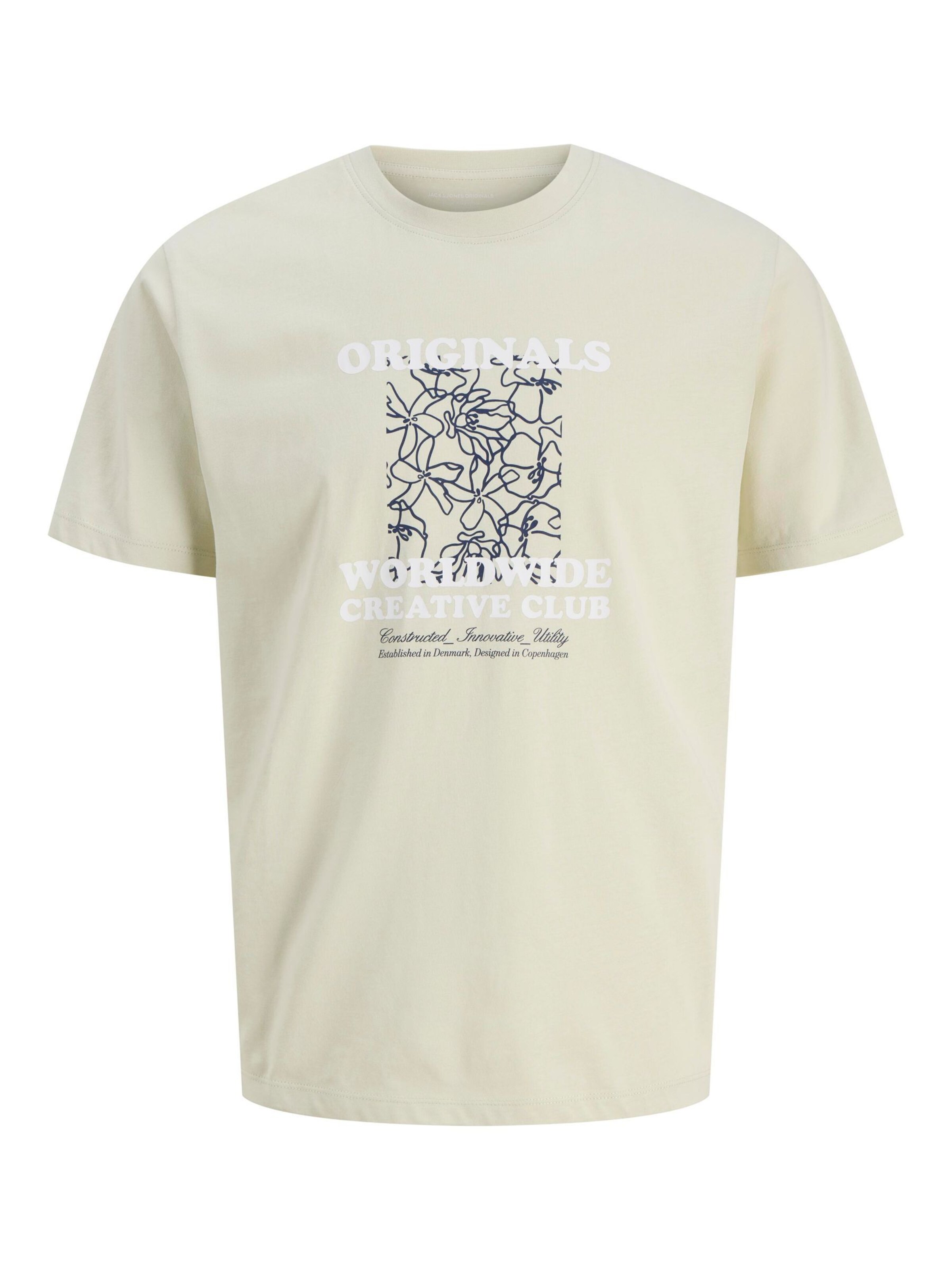 T-Shirt JACK & JONES en beige : devant