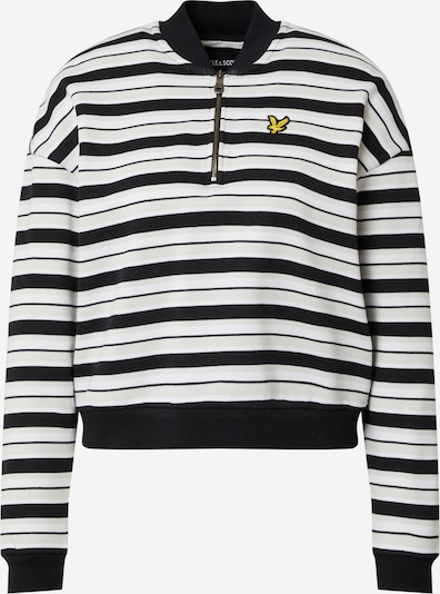 Lyle & Scott Sweatshirt en schwarz / weiß, Vue avec produit