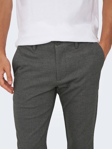 Only & SonsSlimfit Chino hlače 'ONSMark' - crna boja