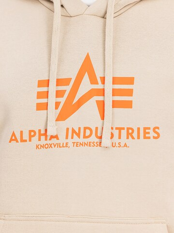 ALPHA INDUSTRIES Sweatshirt 'Basic' in Beige