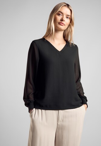 STREET ONE Shirt in Black: front