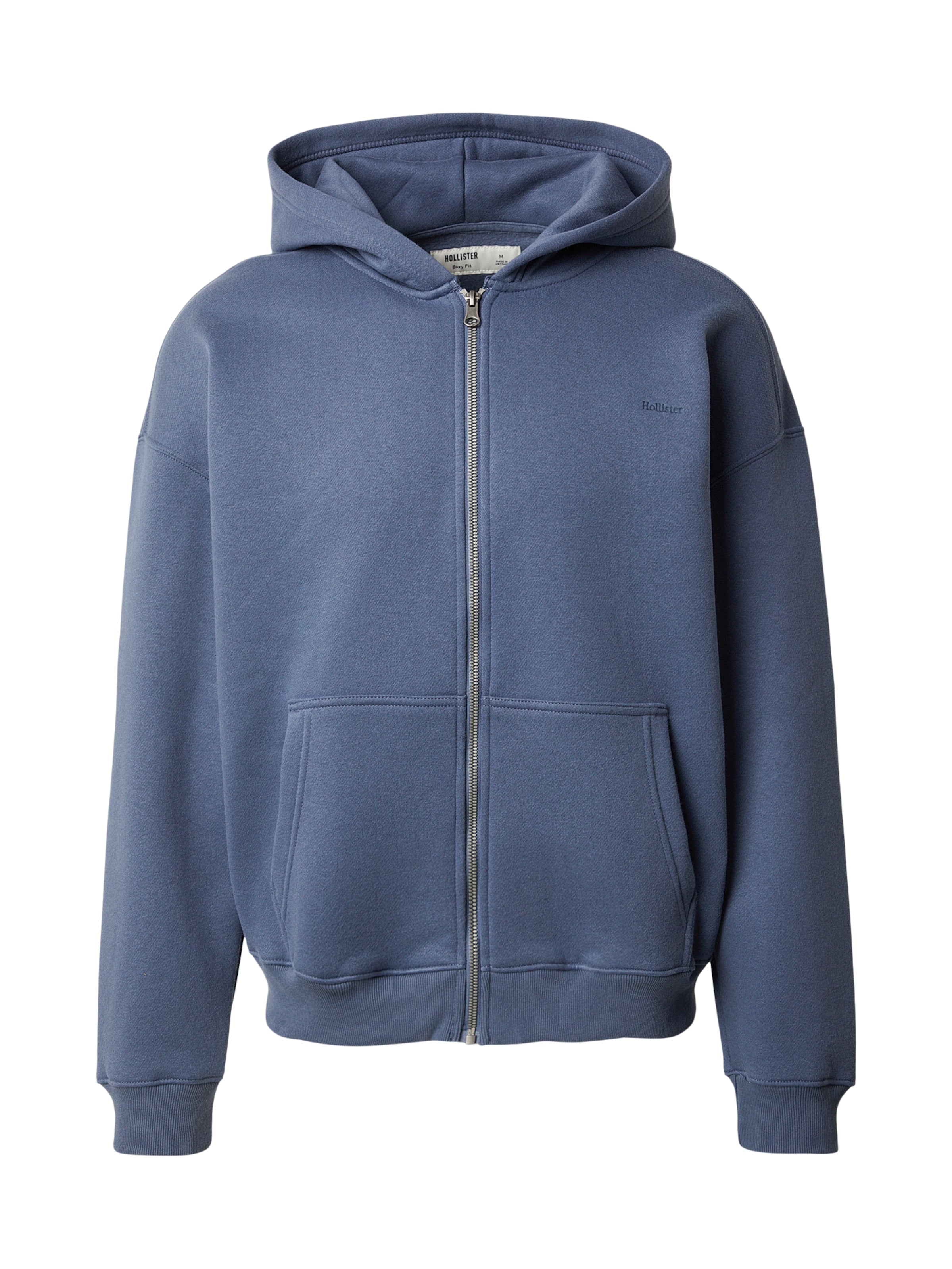 HOLLISTER Ζακέτα φούτερ σε μπλε: μπροστά